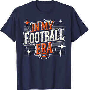 In My Football Era Funny Fan Football Player Retro T-Shirt - T-Shirt | Navy