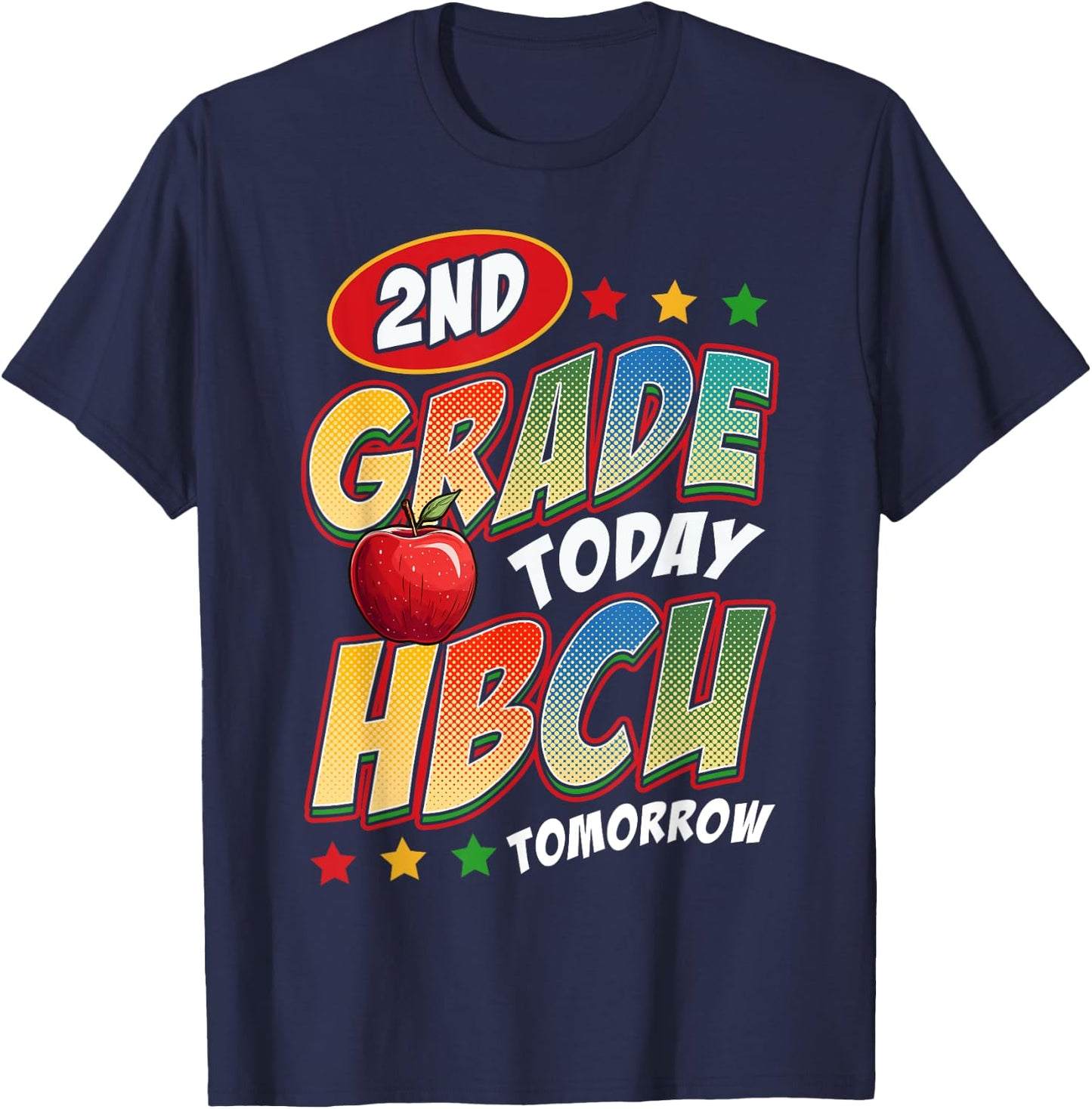 Second Grade Today HBCU Tomorrow African American 2nd Grade T-Shirt - T-Shirt | Navy