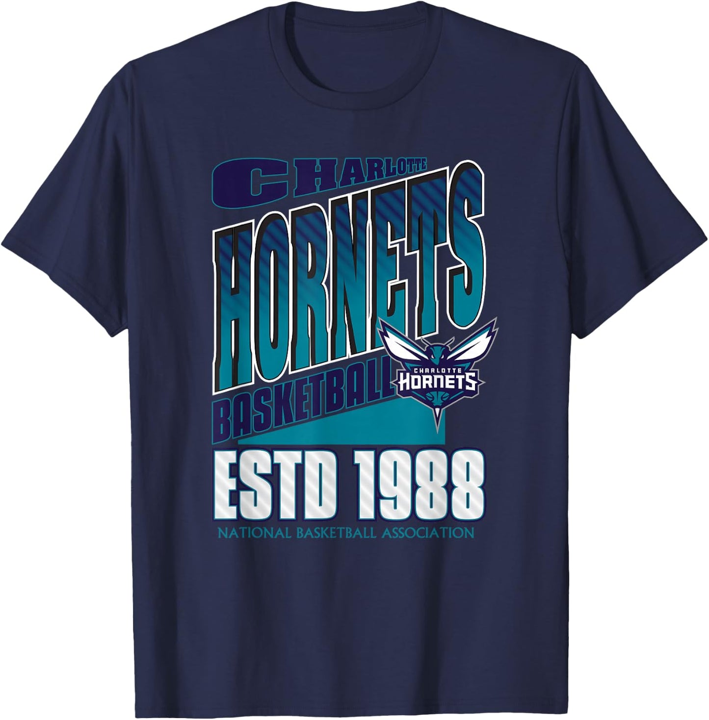 Charlotte Hornets NBA Breakaway - Men's Black Small T-Shirt - T-Shirt | Navy