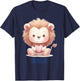 Arlo Baby Lion Baby Boy Name T-Shirt - T-Shirt | Navy