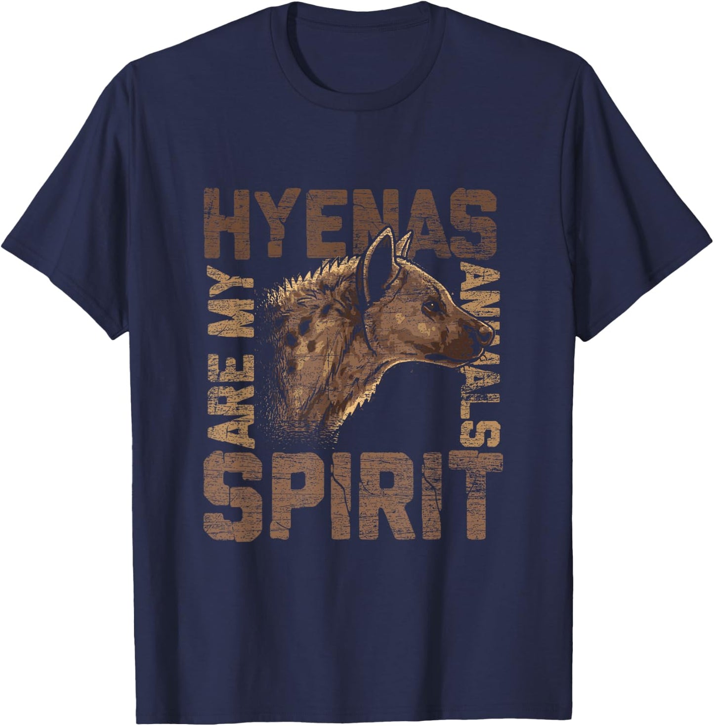 Hyenas are my spiritual animals Hyena T-Shirt - T-Shirt | Navy