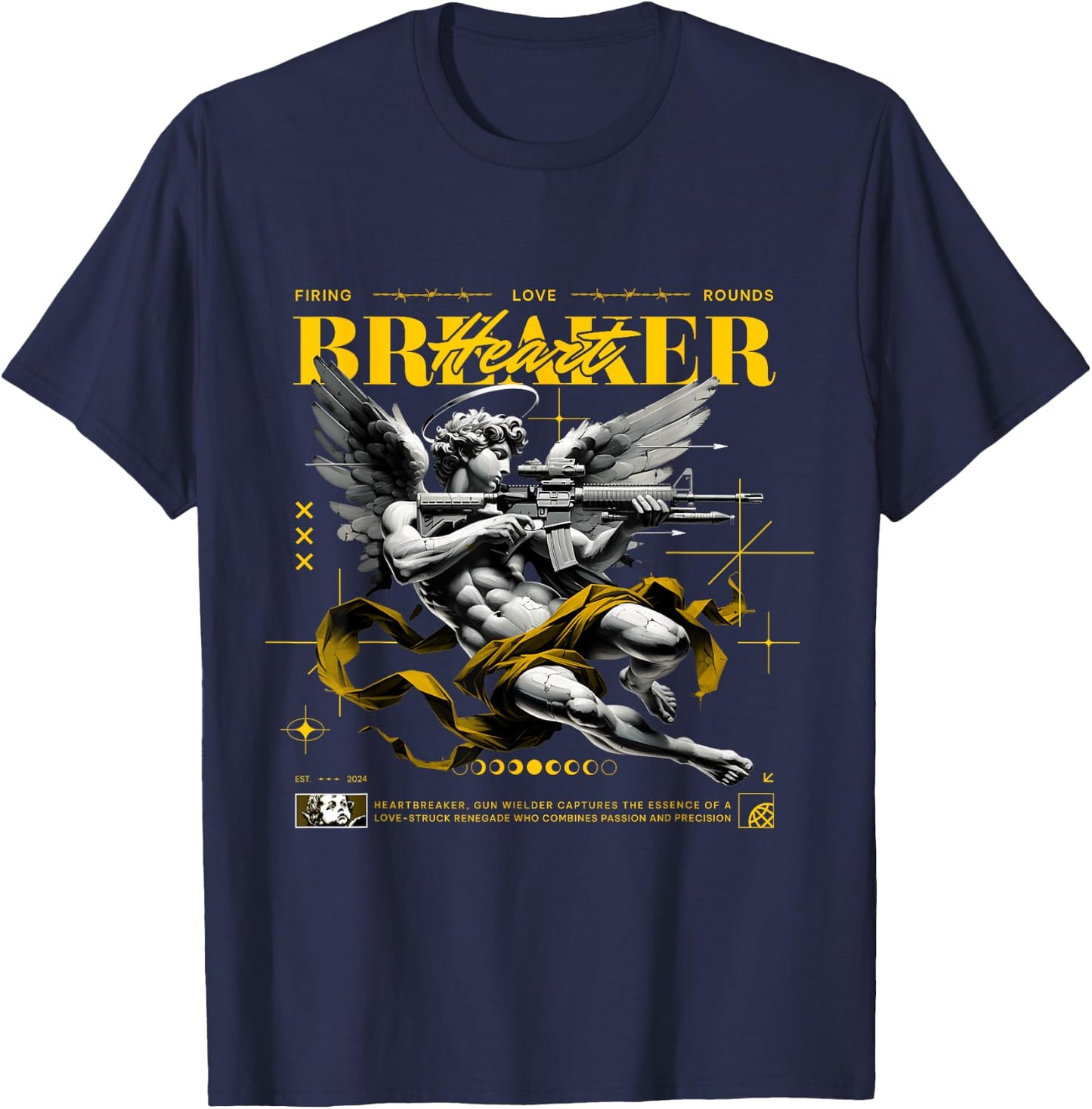 Heart Breaker Vivid Sulfur 4s Matching Women T-Shirt - T-Shirt | Navy