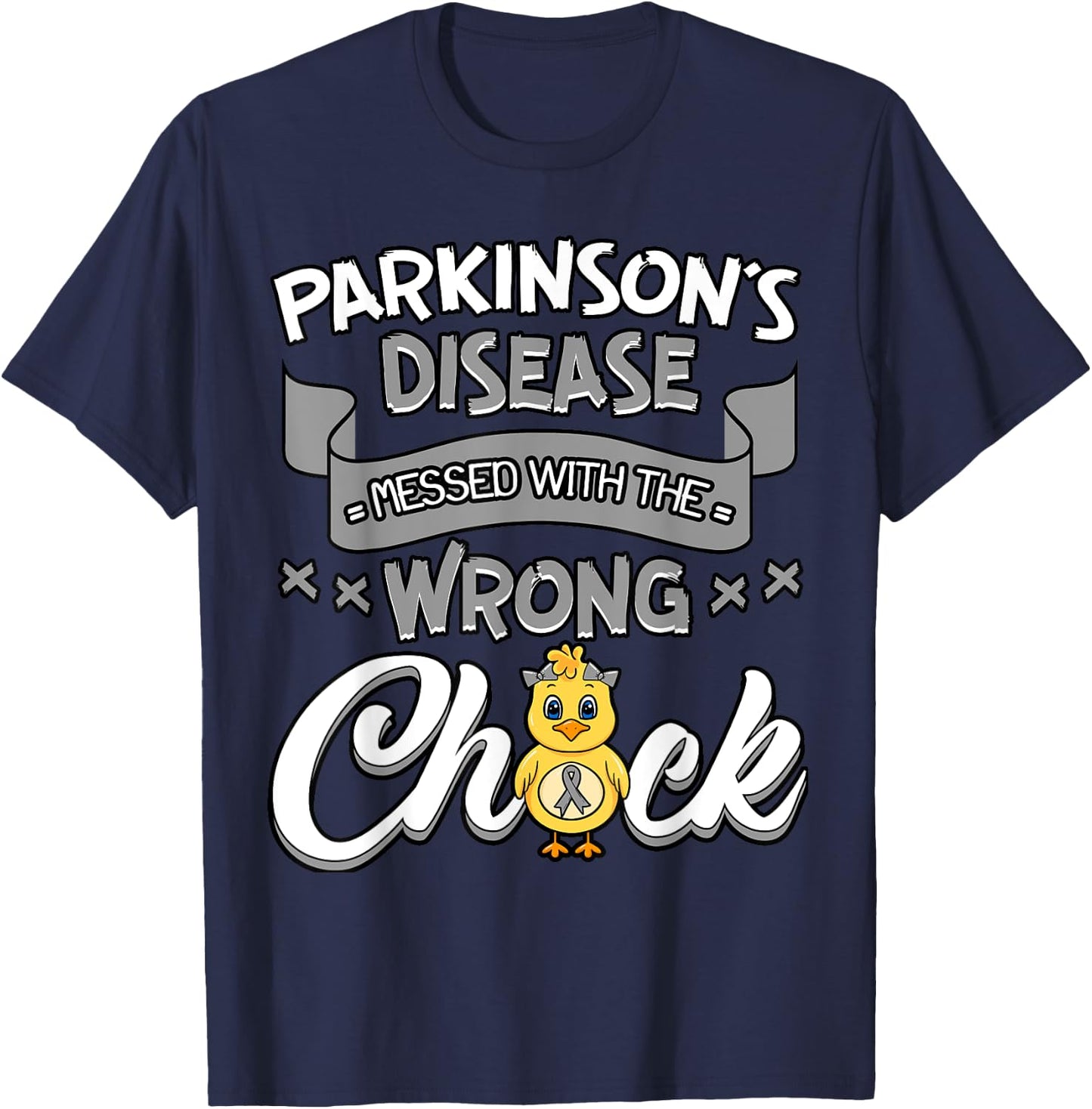 Parkinsons Disease Gray Degenerative Disorder Neurologists T-Shirt - T-Shirt | Navy