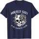 Morally Grey Is My Favorite Color Funny Skeleton Book Lover T-Shirt - T-Shirt | Navy
