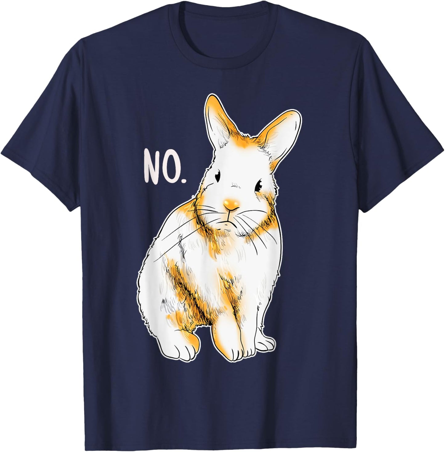 Disapproving Rabbit Funny Animals Shirt Rabbit Shirt T-Shirt - T-Shirt | Navy