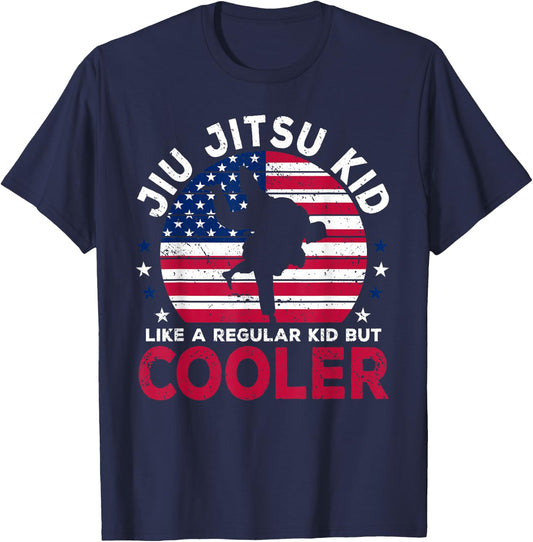 Jiu Jitsu Kid Martial Art Funny American Brazilian Jiu-Jitsu T-Shirt - T-Shirt | Navy