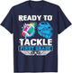 Ready To Tackle 1st Grade Football Back To School Boys Kids T-Shirt - T-Shirt | Navy