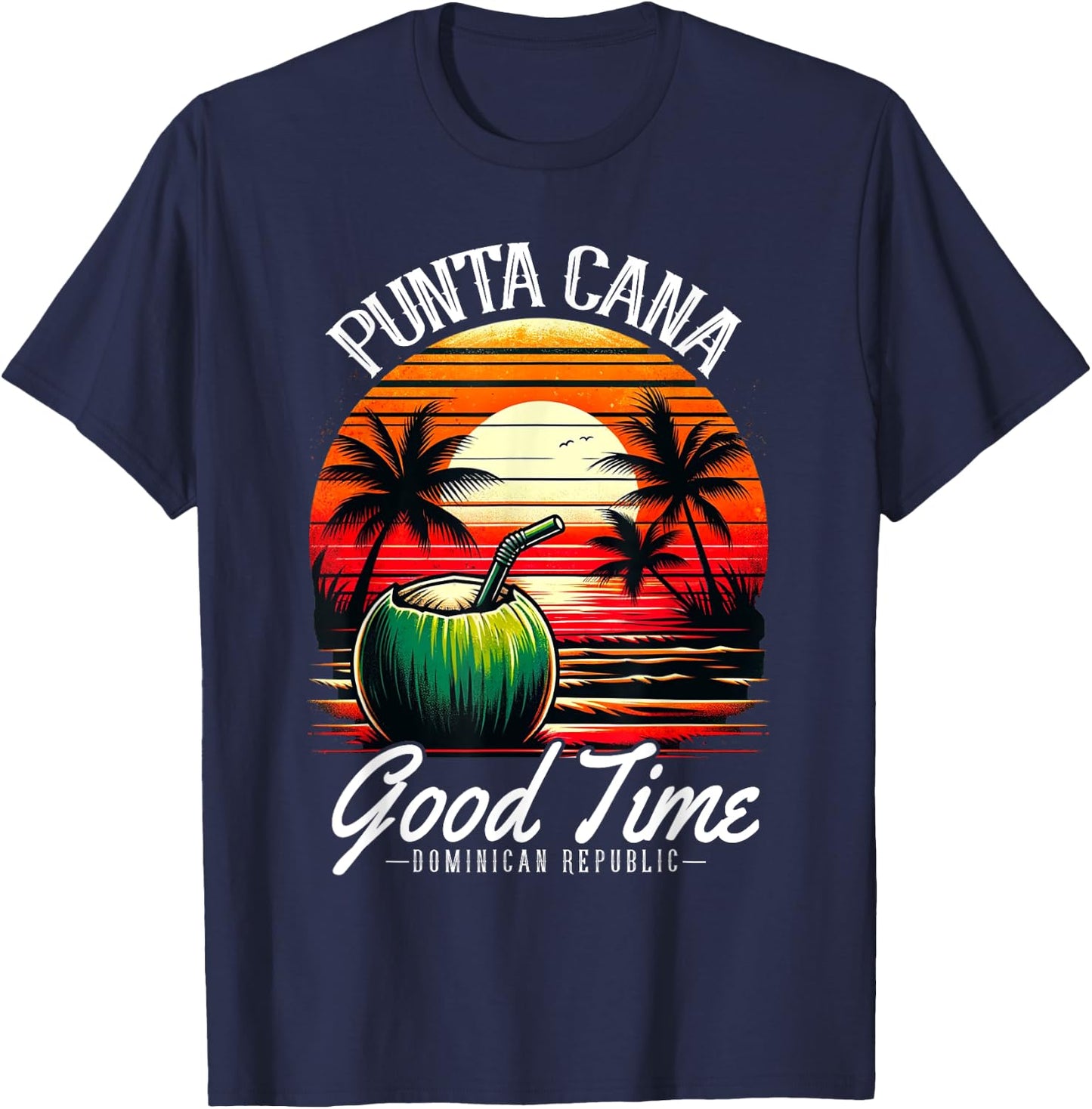 Punta Cana Family Vacation Shirt Dominican Republic Beach Men Women Girls Kids T-Shirt - T-Shirt | Navy