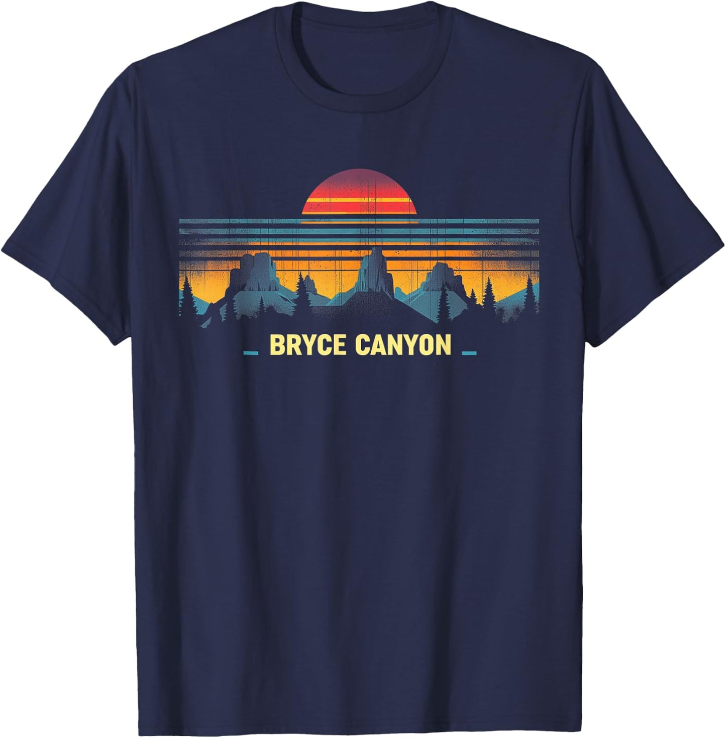 Bryce Canyon - US National Park Vintage Men Women Kids Utah T-Shirt - T-Shirt | Navy