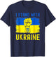 Support Ukraine flag I Stand With Ukraine T-Shirt - T-Shirt | Navy