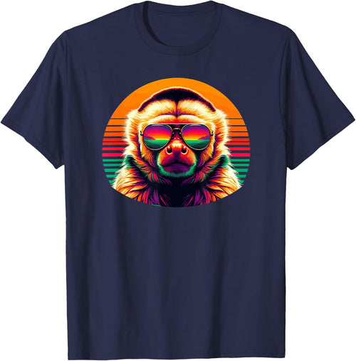 Retro Sunset Sunglasses Capuchin Monkey