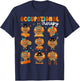 Cute Turkey Occupational Therapy OT Therapist Thanksgiving T-Shirt - T-Shirt | Navy