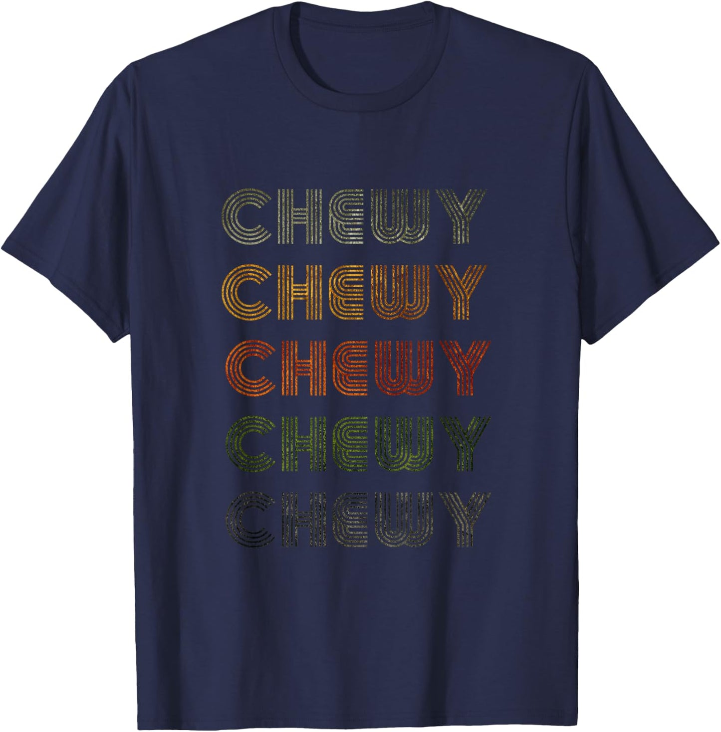 Love Heart Chewy Grunge Vintage Style Black Chewy T-Shirt - T-Shirt | Navy
