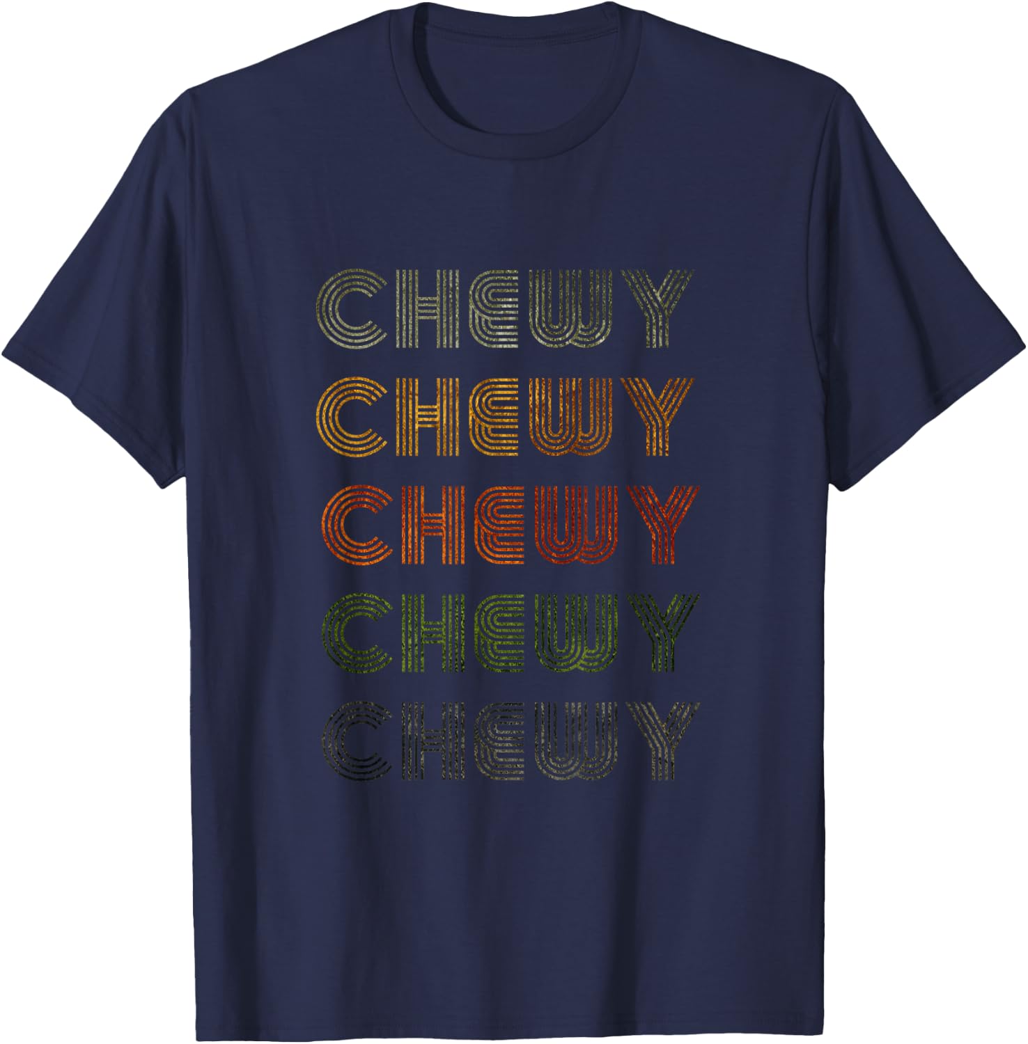 Love Heart Chewy Grunge Vintage Style Black Chewy T-Shirt - T-Shirt | Navy