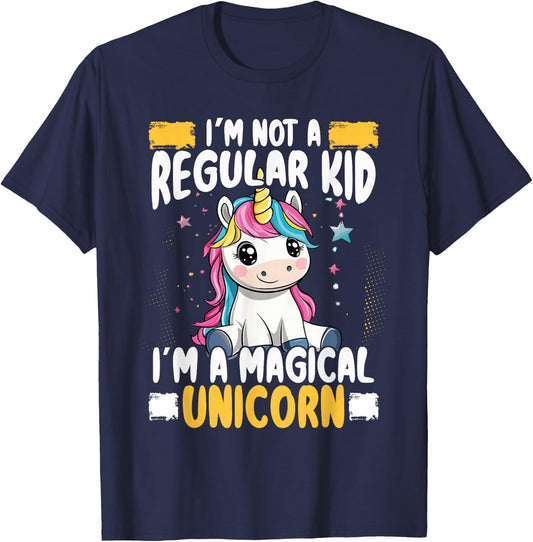 I Am Not A Normal Child I Am A Magical Unicorn T-Shirt - T-Shirt | Navy