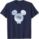Disney Wedding Matching Mickey Bow Tie Husband Groom Mr T-Shirt - T-Shirt | Navy