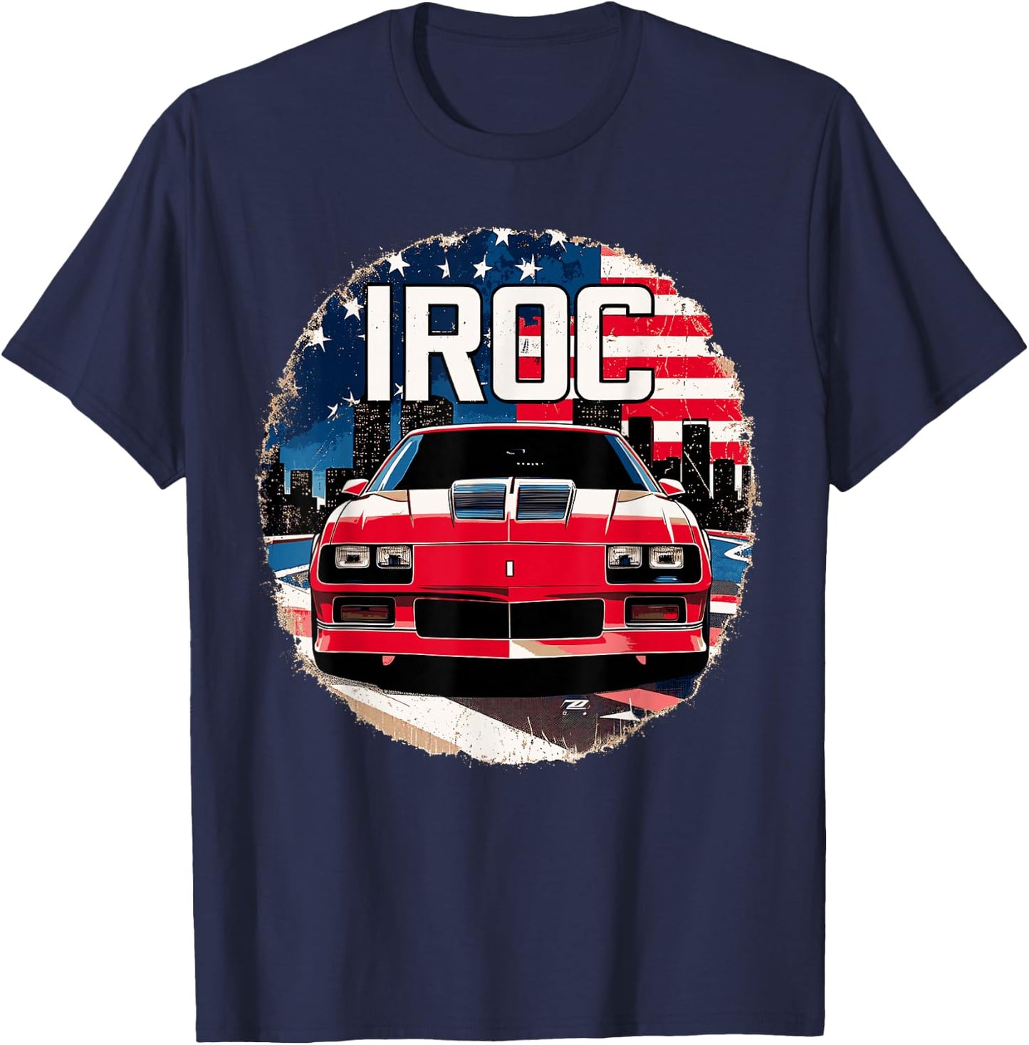 1980's IROC, IROC-Z Muscle Car American Muscle Retro classic T-Shirt - T-Shirt | Navy