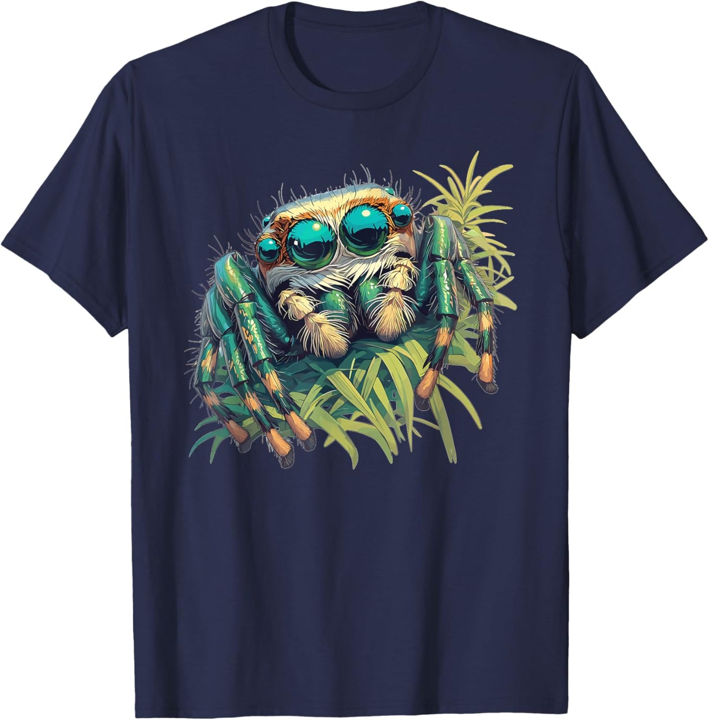 Jumping Spiders Jumping Spider T-Shirt - T-Shirt | Navy