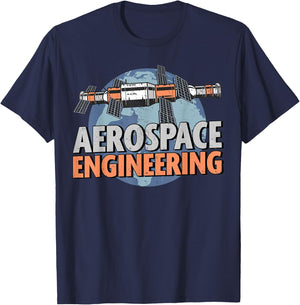Aerospace Engineer Graphic Aerospace Engineering T-Shirt - T-Shirt | Navy