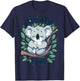 Koalaty Time Cute Koala Pyjamas Girls Kids Women Koala Pjs T-Shirt - T-Shirt | Navy