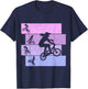 BMX Girls' Bike Children Women T-Shirt - T-Shirt | Navy