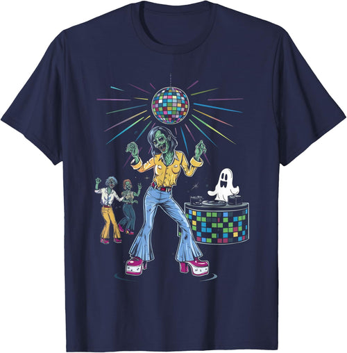 Vintage Halloween Shirt Disco 80's Retro Zombie 70's Dancer