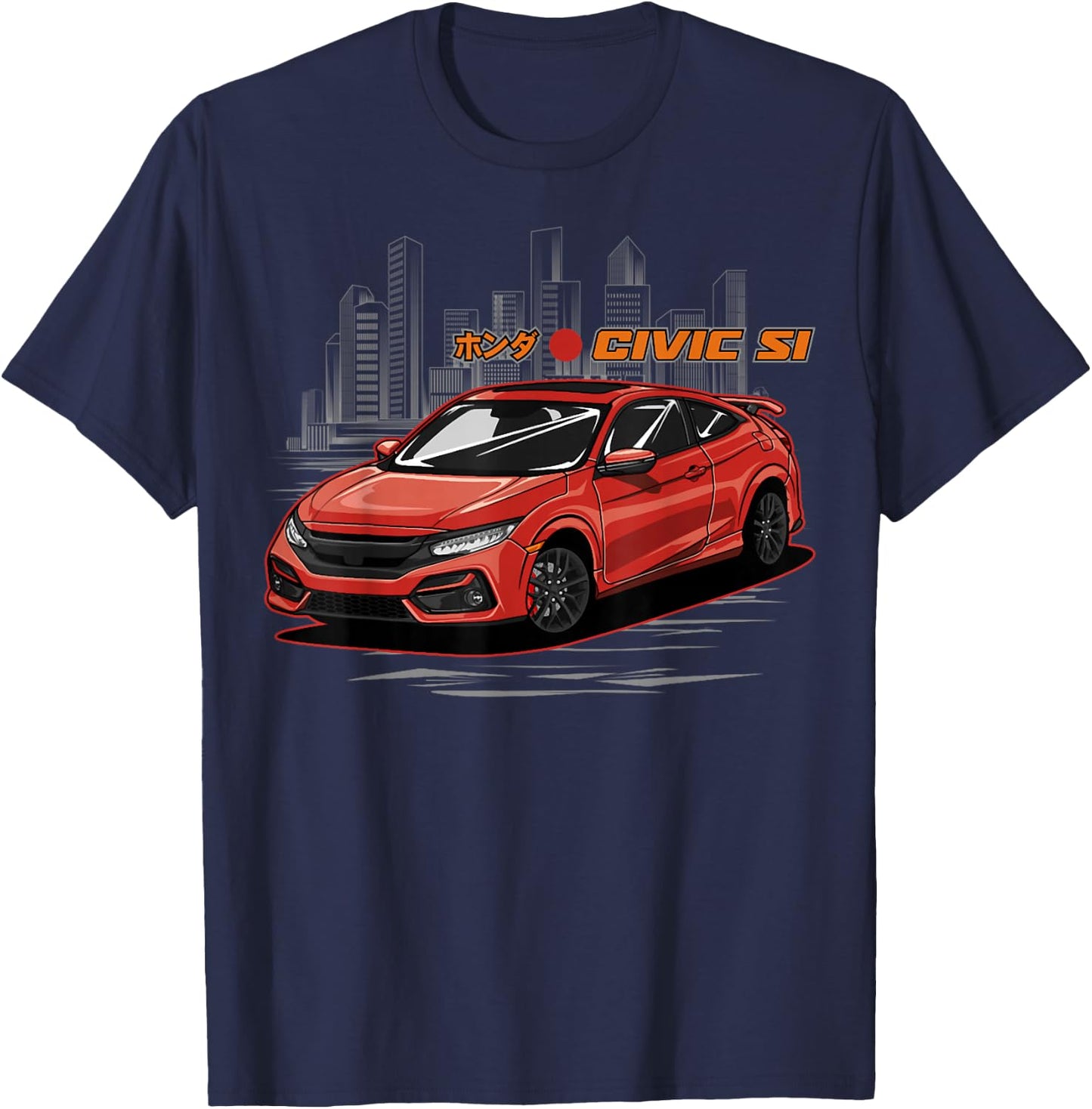 Civic Si JDM Japanese Car T-Shirt - T-Shirt | Navy