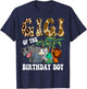 Gigi of the Birthday Boy Zoo Bday Safari Celebration T-Shirt - T-Shirt | Navy