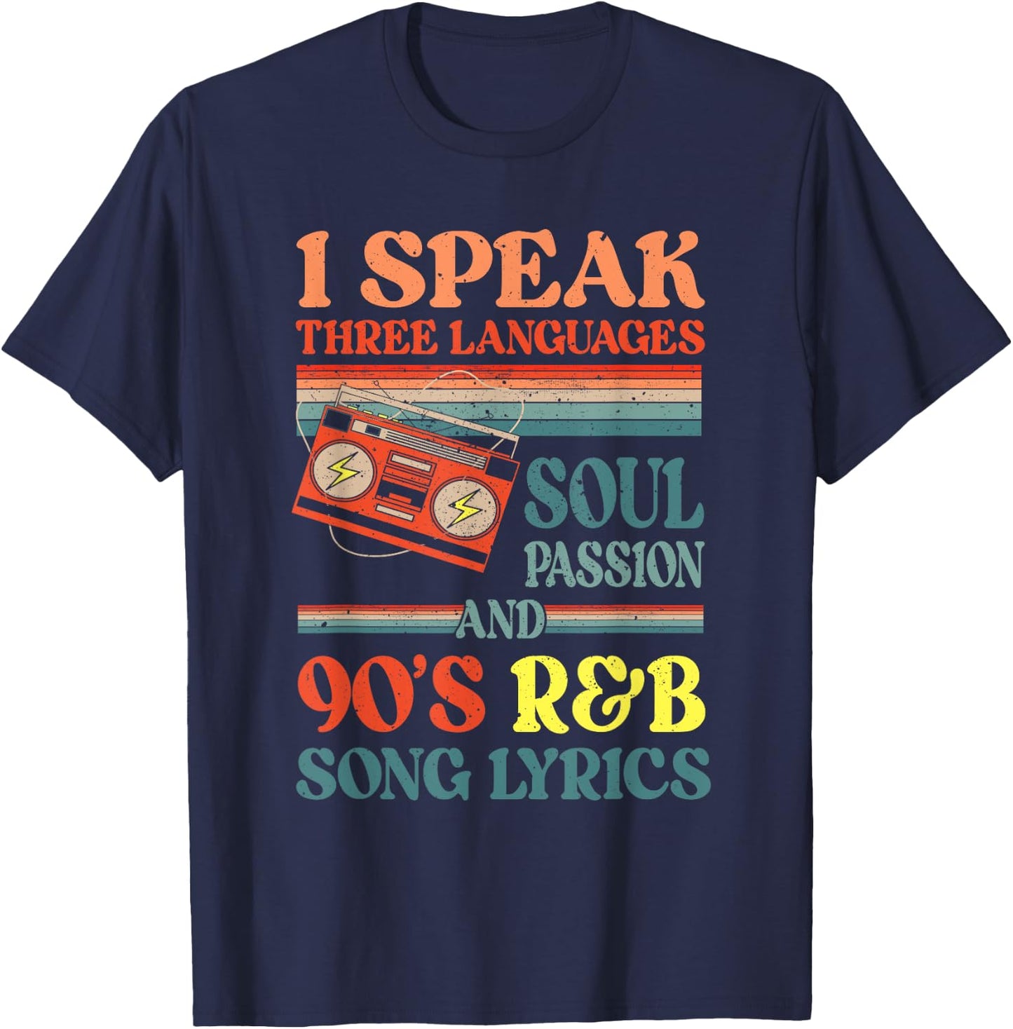 R&B Artist girls Vintage 90 s r and b graphic T-Shirt - T-Shirt | Navy