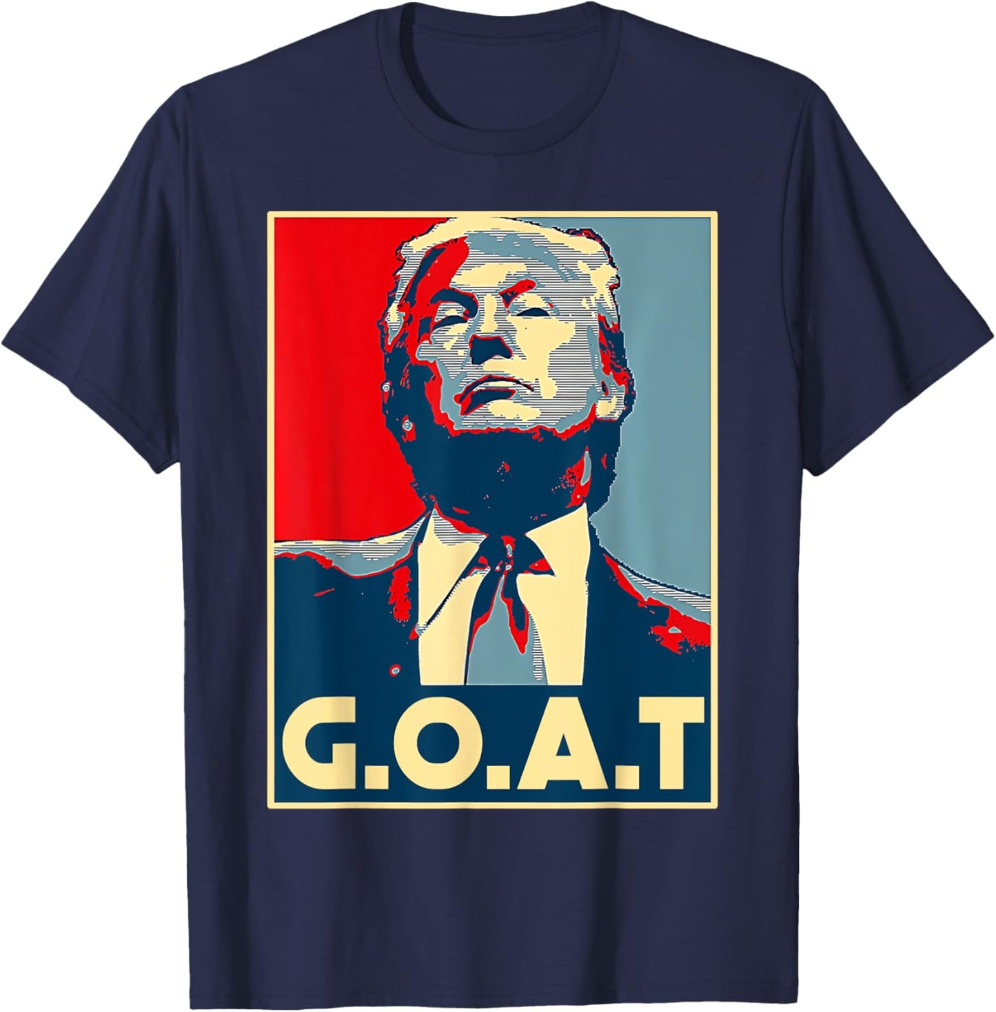 Trump G.O.A.T 2024 Election 2024 Shirt Trump's Coming Back T-Shirt - T-Shirt | Navy