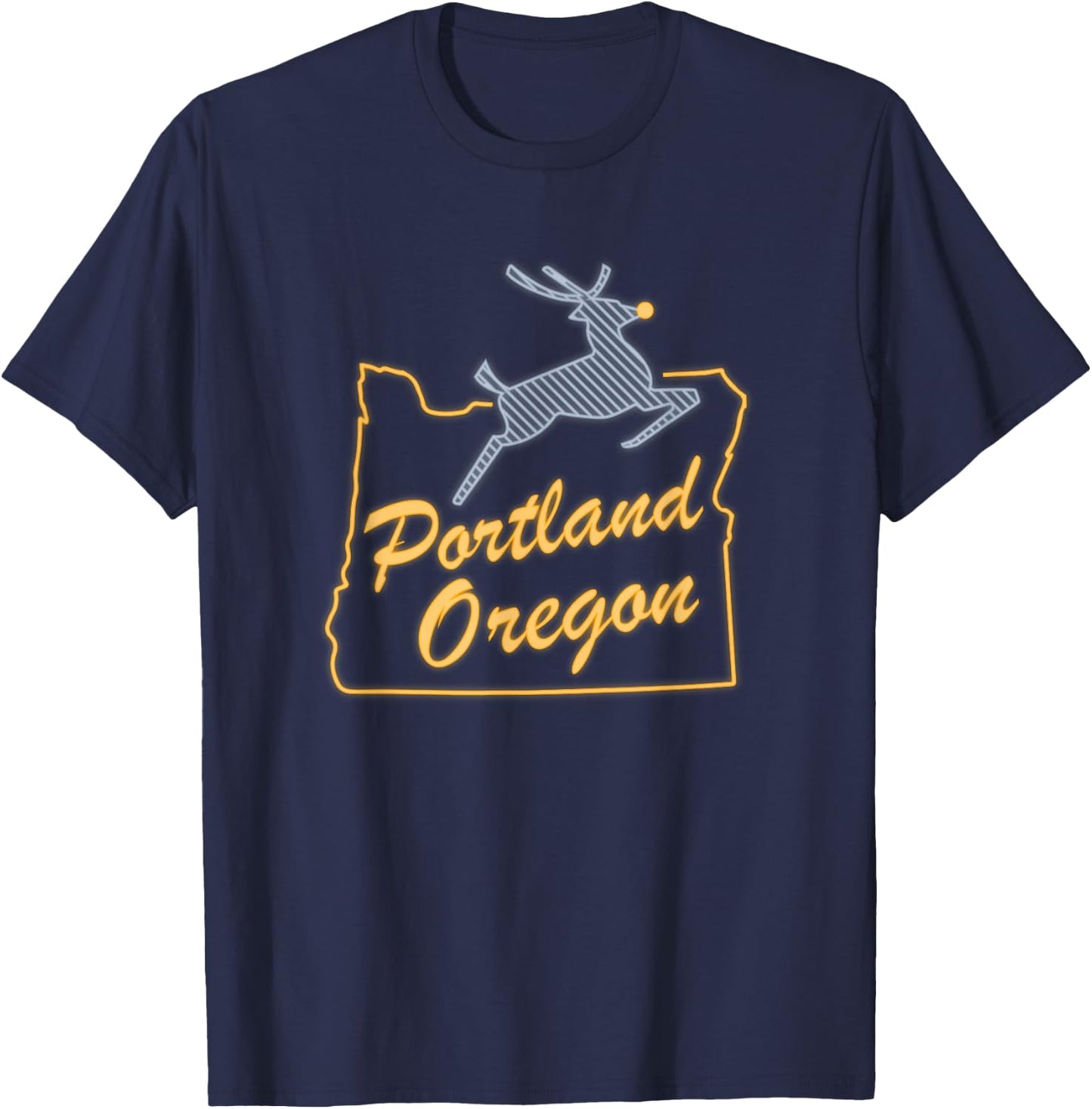 Portland Oregon T-Shirt - T-Shirt | Navy