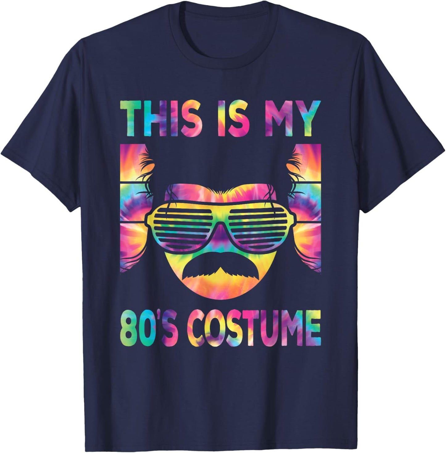 This is My 80s Costume 1980s 80s Outfit Men Disco Party T-Shirt - T-Shirt | Navy