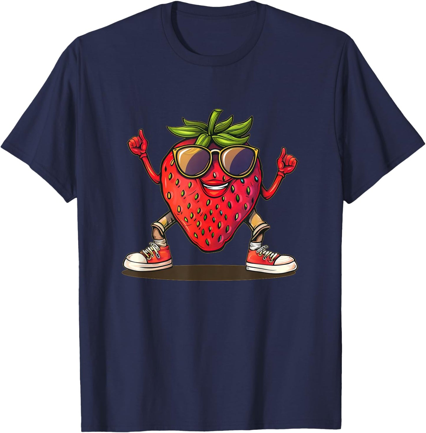 Partying Strawberry Costume for Boys and Girls T-Shirt - T-Shirt | Navy