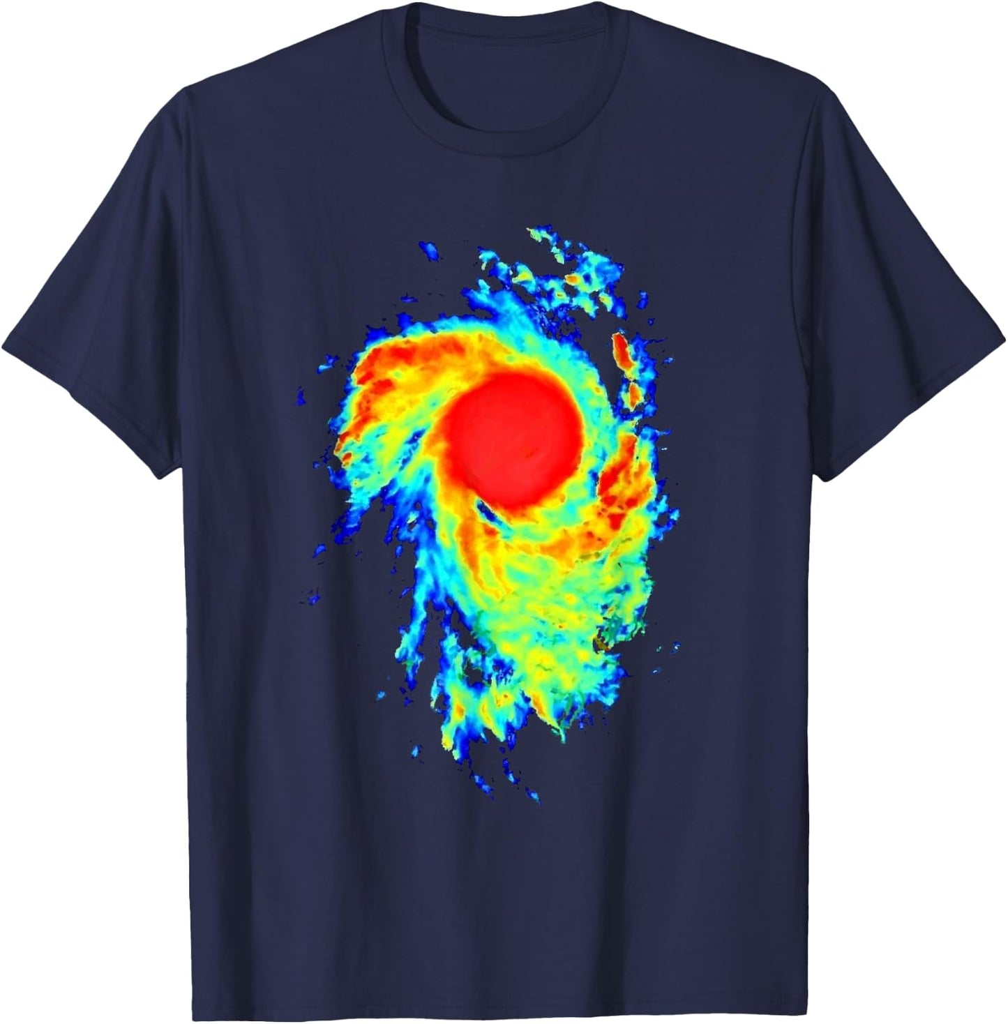 Meteorologist Art Women Weather Radar Meteorology T-Shirt - T-Shirt | Navy