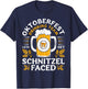 Oktoberfest Beer Drinking Team Lets Get Schnitzel Faced T-Shirt - T-Shirt | Navy