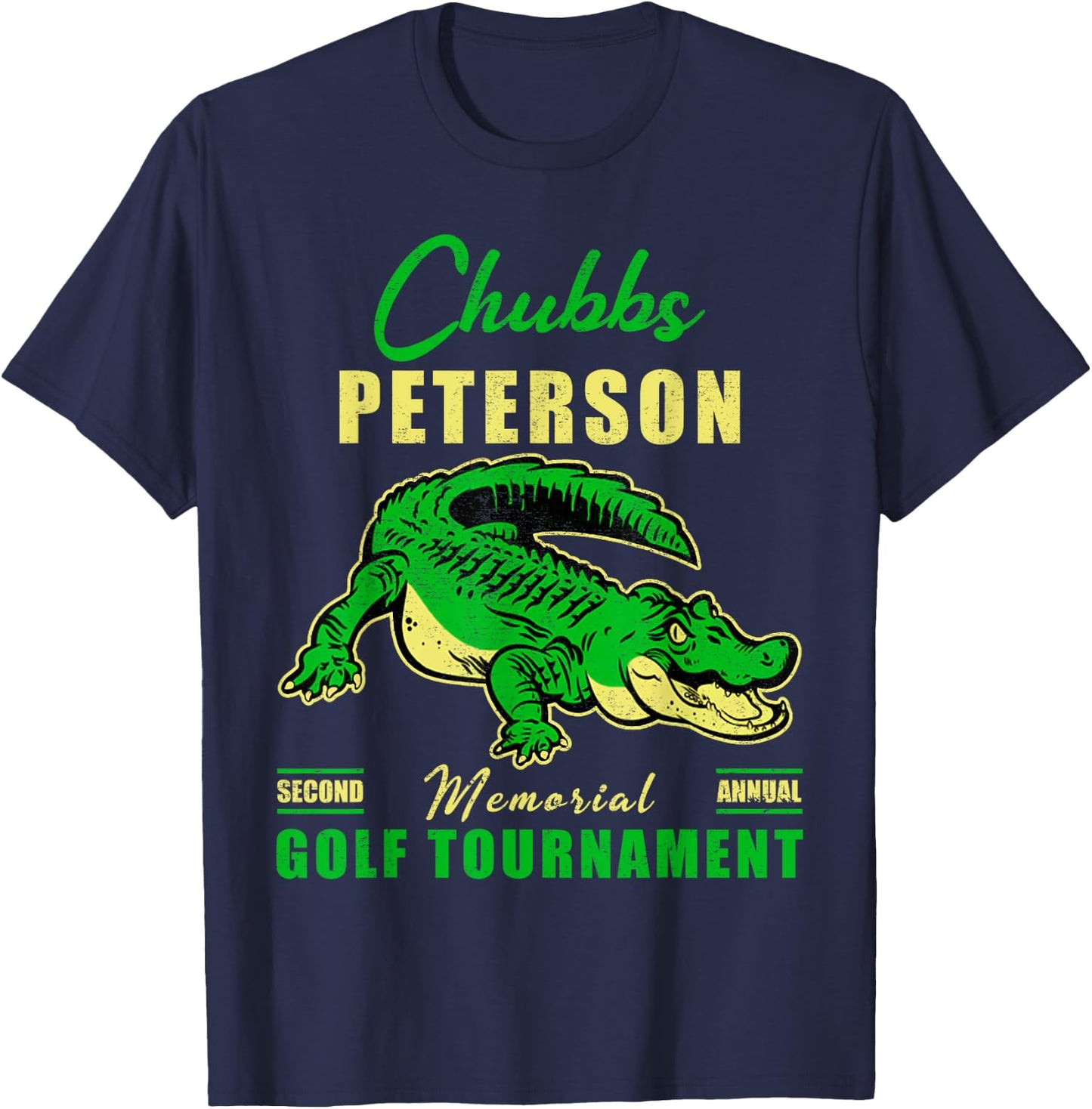 Chubbs Funny Animal Vintage Sports Movies Awesome Golfs T-Shirt - T-Shirt | Navy