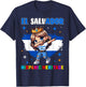 El Salvador Dabbing Girl Hispanic Heritage Celebration Kids T-Shirt - T-Shirt | Navy
