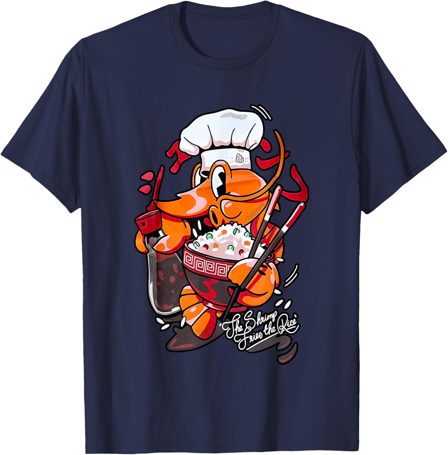 Cold Ones The Shrimp Fried Rice T-Shirt - T-Shirt | Navy