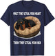 Dachshund Wiener Doxie Sleeping Pajamas Nightgown T-Shirt - T-Shirt | Navy