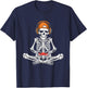 Video Game Skeleton Halloween Gaming Teens Gamer Men Boy Kid T-Shirt - T-Shirt | Navy