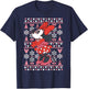 Disney Minnie Mouse Christmas Sweater Style T-Shirt - T-Shirt | Navy