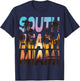 South Beach Miami Sunset - I Love Miami Beach Souvenir T-Shirt - T-Shirt | Navy