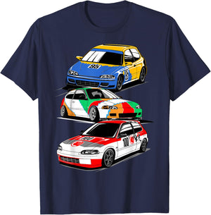 Civic eg 6 jdm legend Japanese racing car T-Shirt - T-Shirt | Navy
