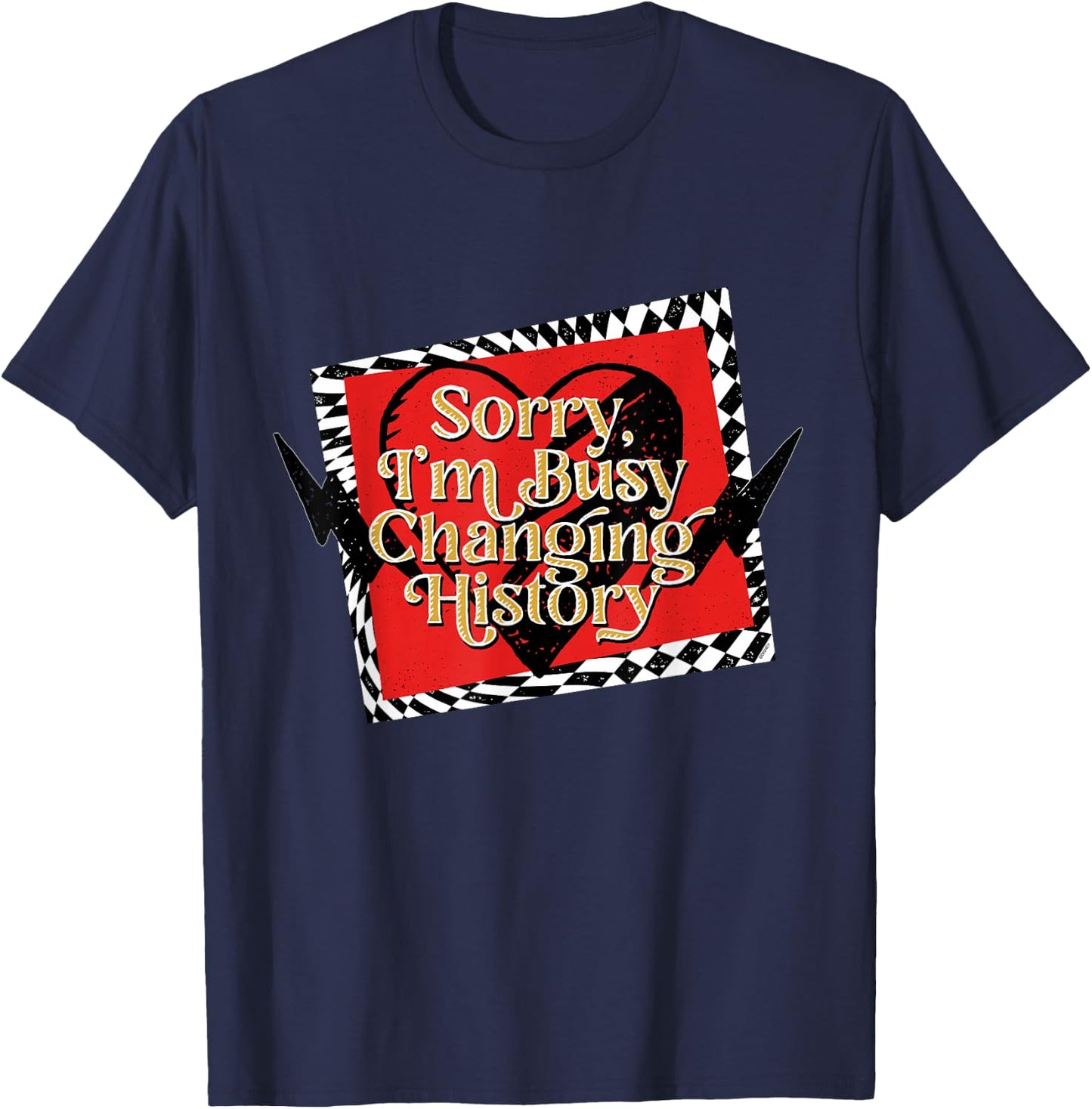 Disney Descendants 4: The Rise of Red Busy Changing History T-Shirt - T-Shirt | Navy