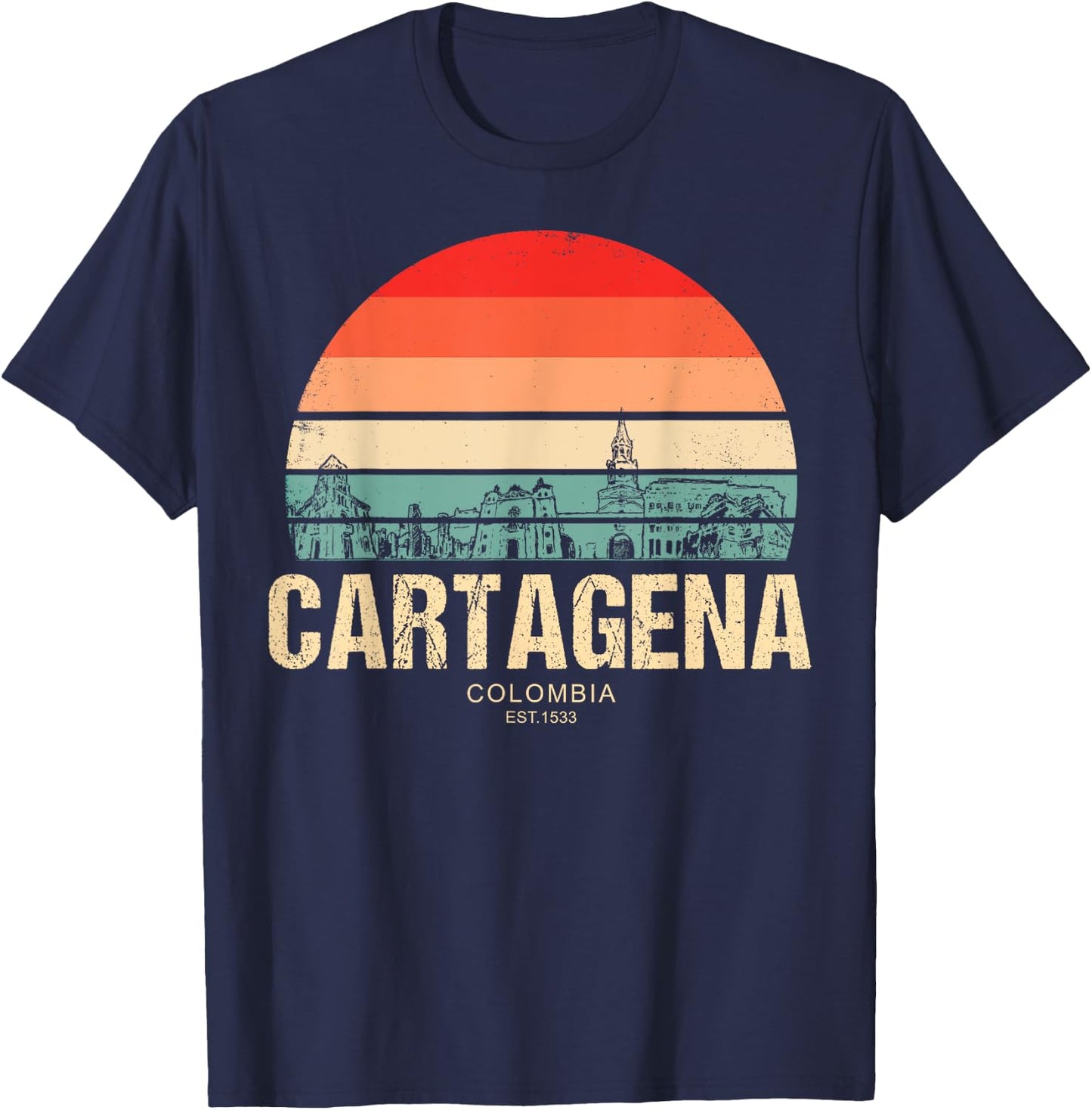 Cartagena Colombia T-Shirt - T-Shirt | Navy