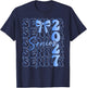 Senior Class of 2027 Coquette Bow Graduation T-Shirt - T-Shirt | Navy