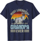 Most Legendeery Grandpa Ever Deer Hunting Hunter T-Shirt - T-Shirt | Navy