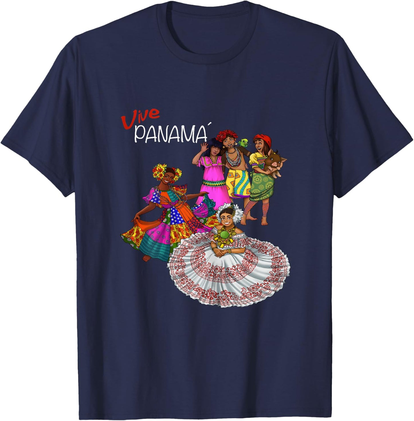 Panamanian Pride and Heritage T-Shirt - T-Shirt | Navy