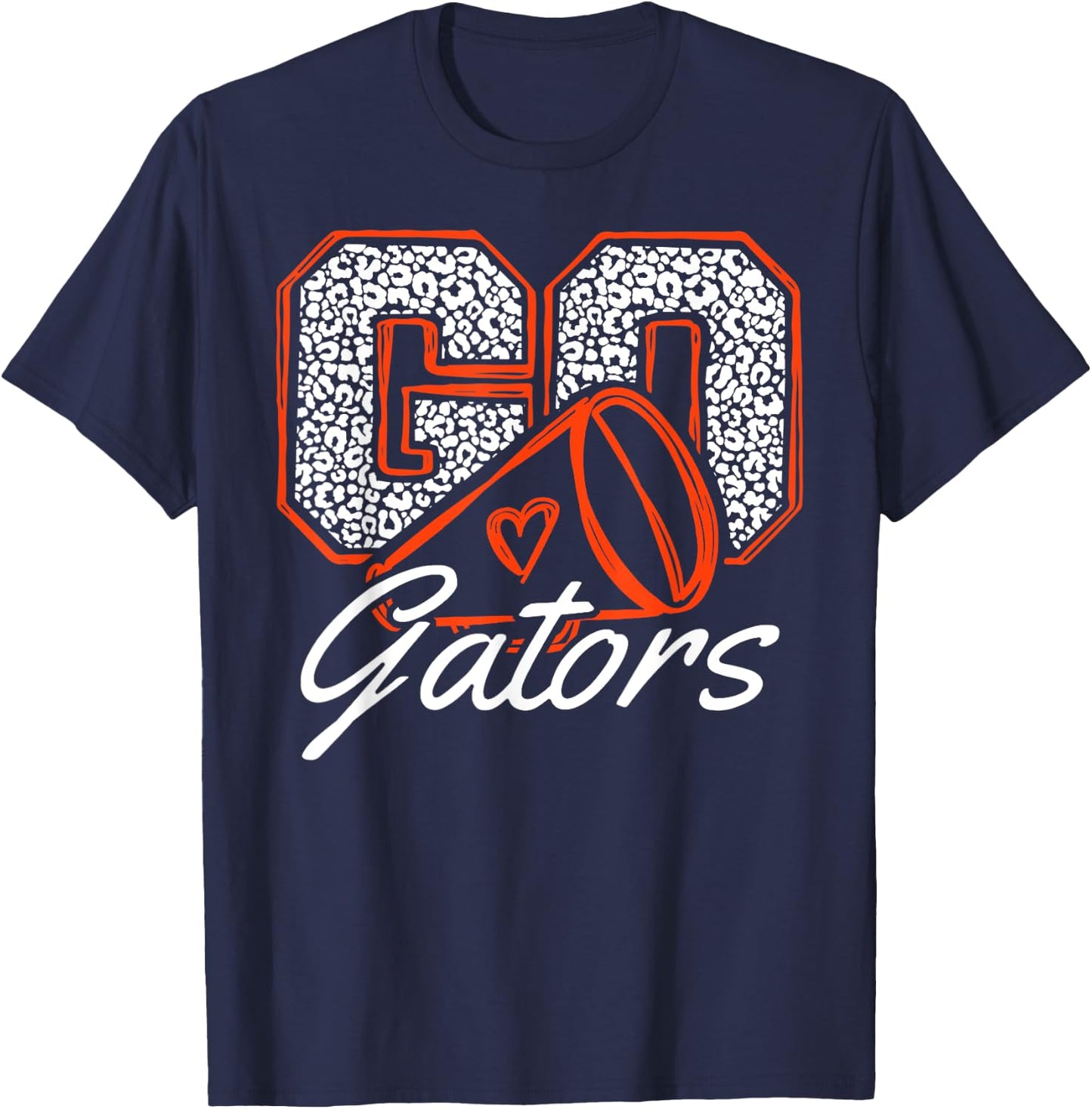 Go Cheer Gator Design Gift Women Girls Boys Kids T-Shirt - T-Shirt | Navy