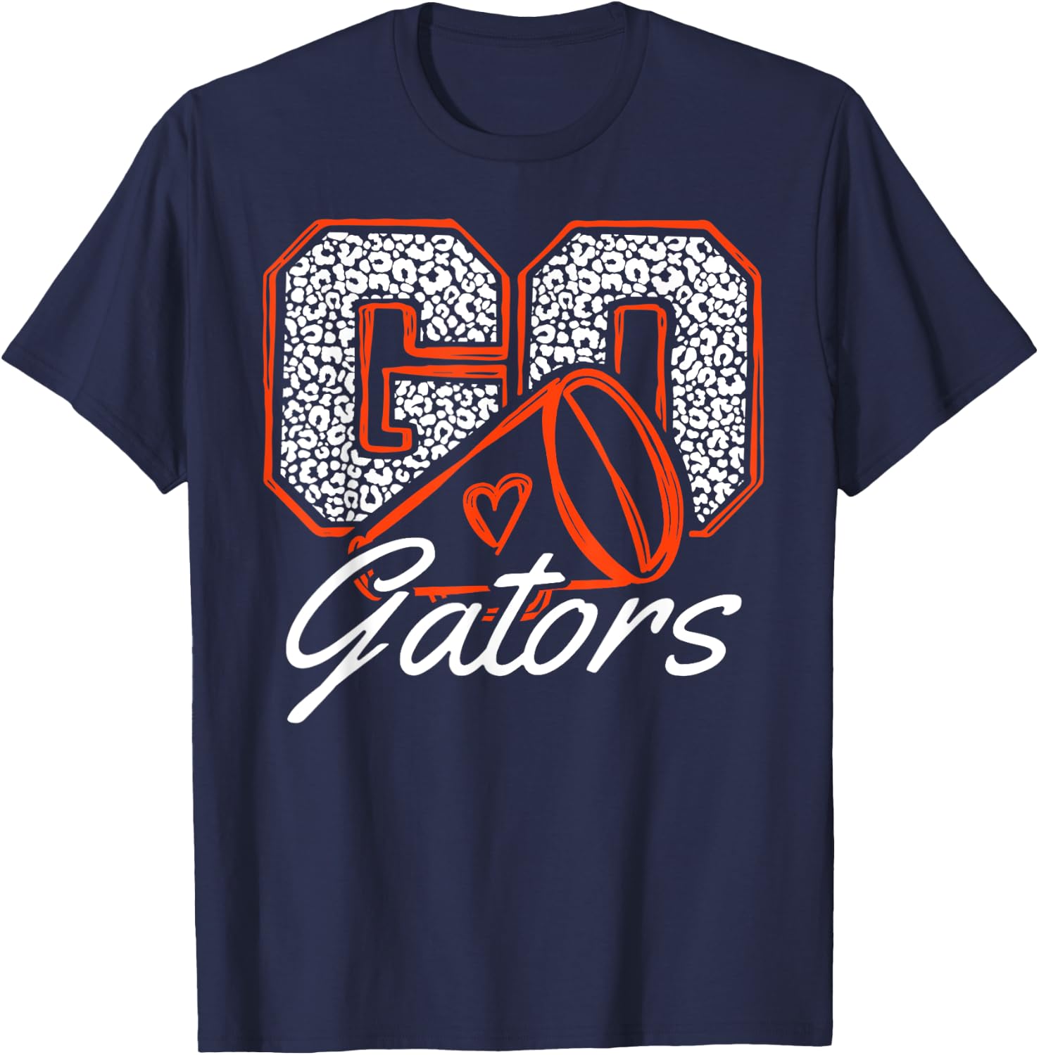 Go Cheer Gator Design Gift Women Girls Boys Kids T-Shirt - T-Shirt | Navy